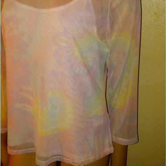 No boundaries sheer long sleeve shirt, NWOT - Picture 4 of 6